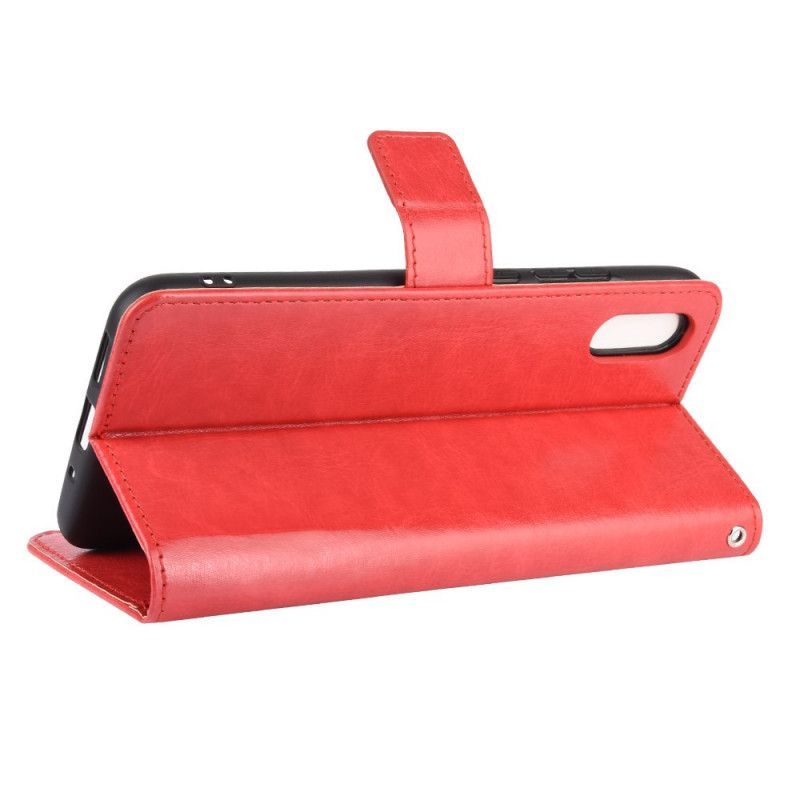 Κάλυμμα Folio Xiaomi Redmi 9A Μαύρο Φανταχτερό Απομίμηση Δέρματος