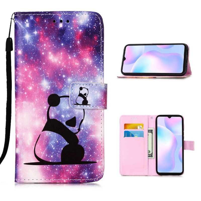 Κάλυμμα Folio Xiaomi Redmi 9A Θήκες Κινητών Στρινγκ Panda Daydreams