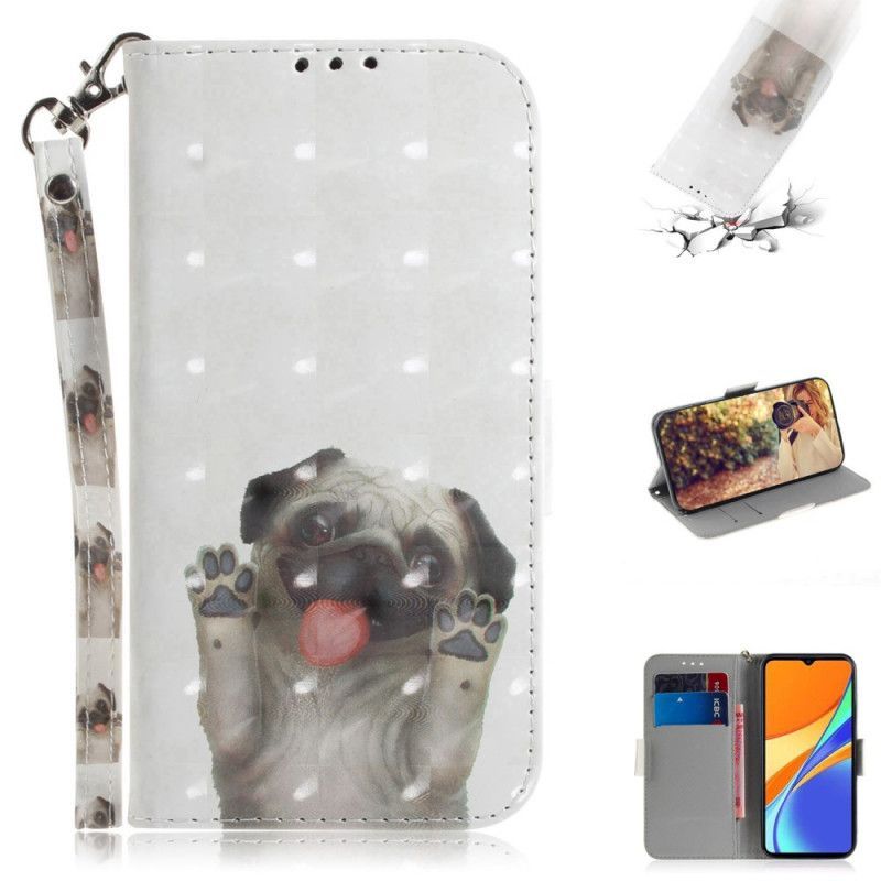 Κάλυμμα Folio Xiaomi Redmi 9C Θήκες Κινητών Αγαπώ Το Λουρί Του Σκύλου Μου