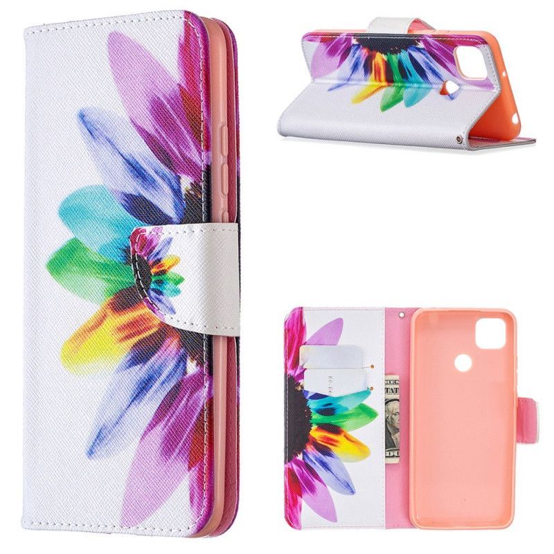 Κάλυμμα Folio Xiaomi Redmi 9C Θήκες Κινητών Λουλούδι Ακουαρέλας