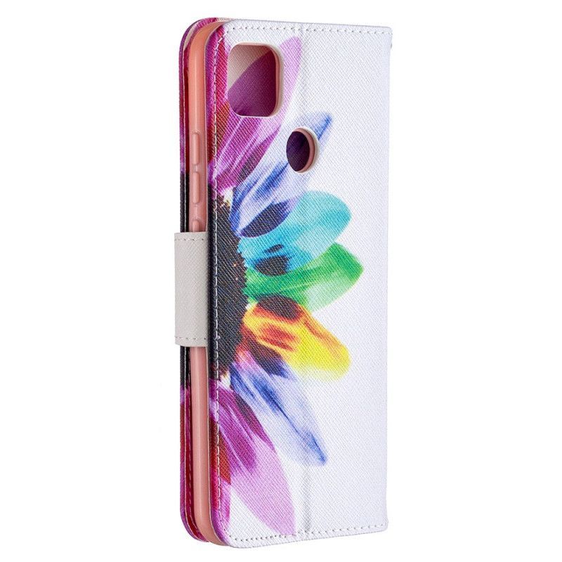 Κάλυμμα Folio Xiaomi Redmi 9C Θήκες Κινητών Λουλούδι Ακουαρέλας