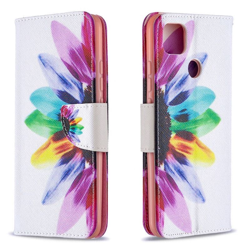 Κάλυμμα Folio Xiaomi Redmi 9C Θήκες Κινητών Λουλούδι Ακουαρέλας