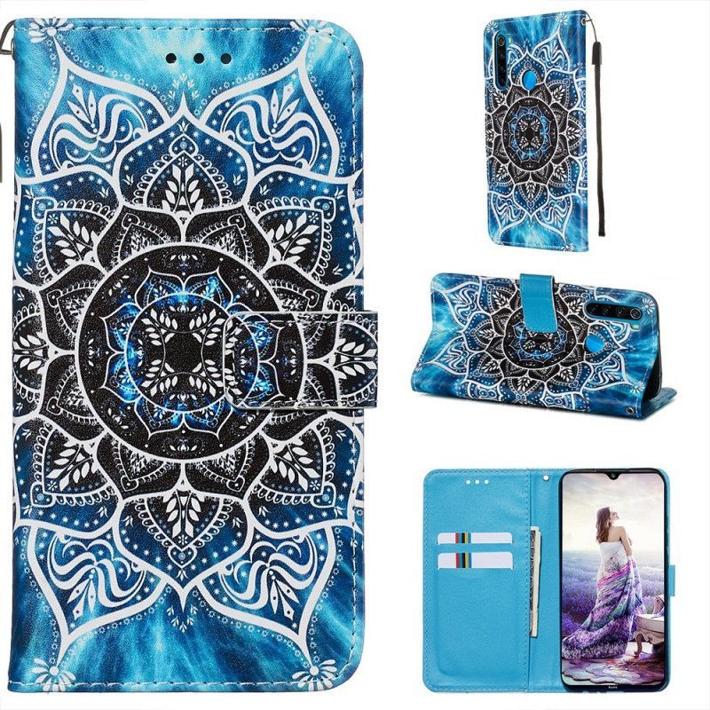 Κάλυμμα Folio Xiaomi Redmi Note 8 Μαύρη Μάνταλα Με Τιράντες