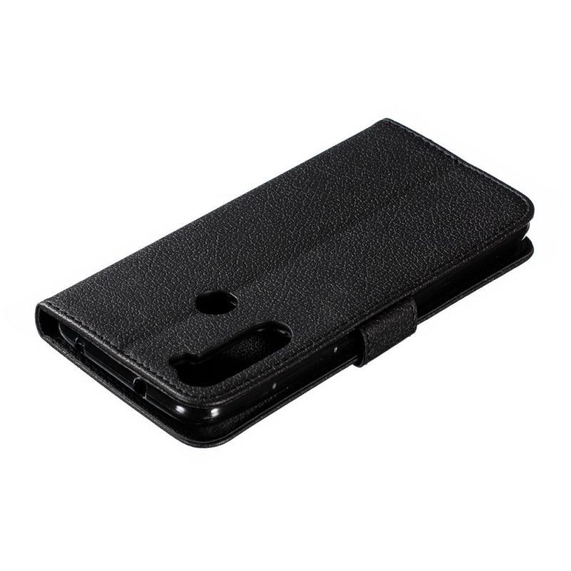 Κάλυμμα Folio Xiaomi Redmi Note 8 Μαύρο Ψεύτικο Δέρμα Ζήστε Το Όνειρό Σας