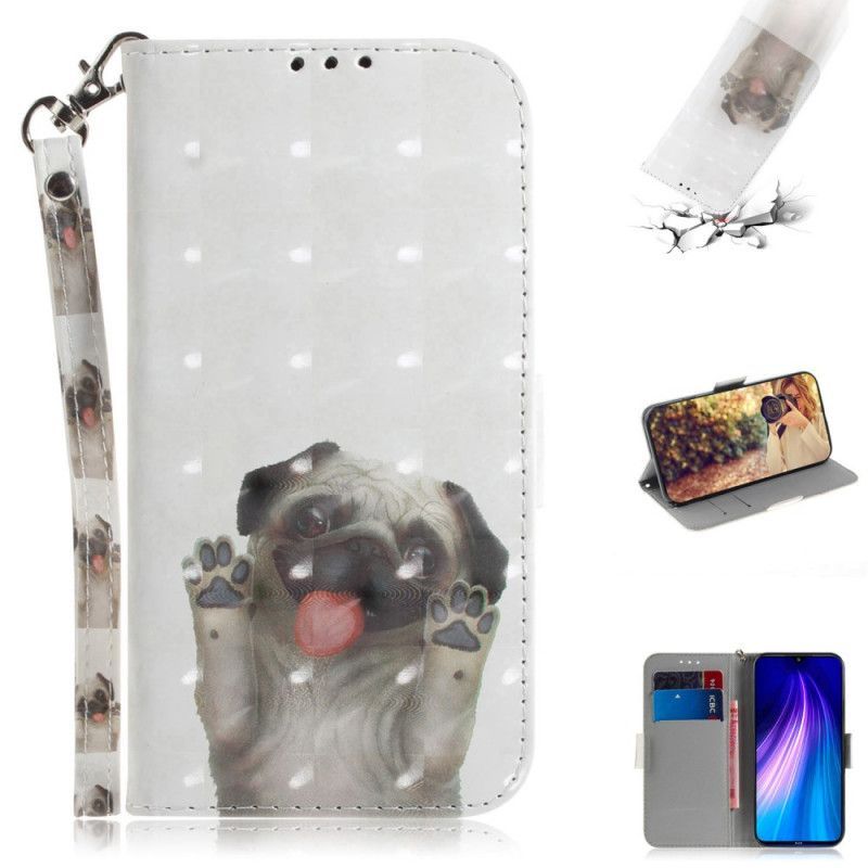 Κάλυμμα Folio Xiaomi Redmi Note 8T Θήκες Κινητών Αγαπώ Το Λουρί Του Σκύλου Μου