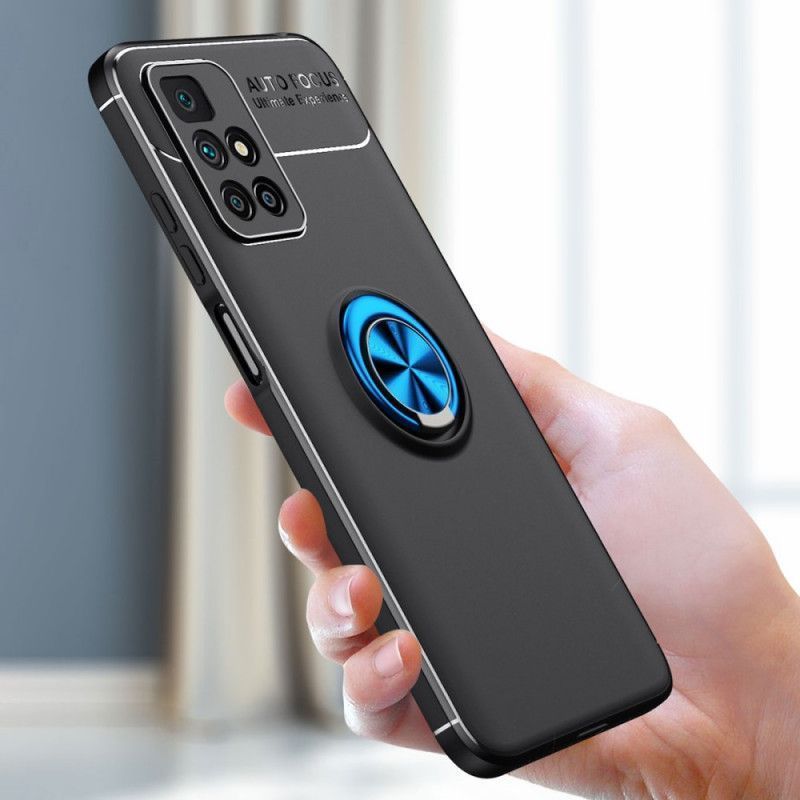 Κάλυμμα Για Xiaomi Redmi 10 Μαύρο Περιστρεφόμενος Δακτύλιος