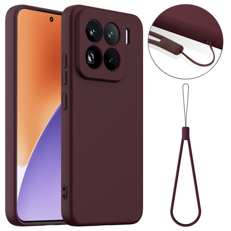 Κάλυμμα Xiaomi 15 Pro Magsafe Συμβατή Υγρή Σιλικόνη Με Ιμάντα