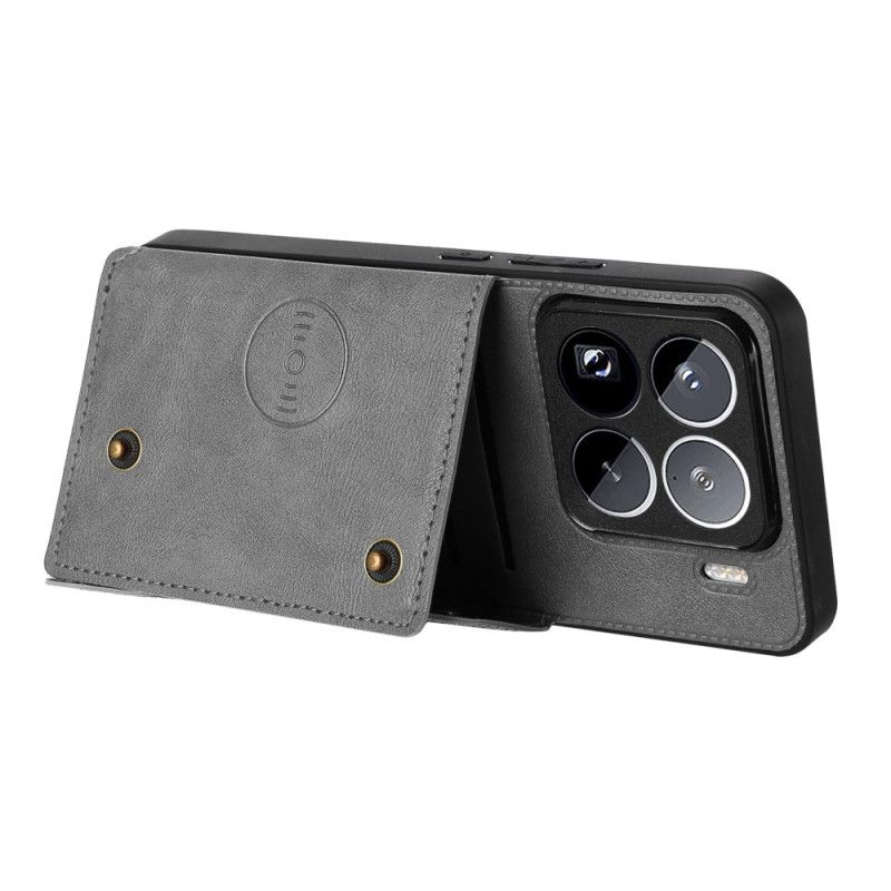 Κάλυμμα Xiaomi 15 Pro Θήκη Καρτών Με Εφέ Δέρματος