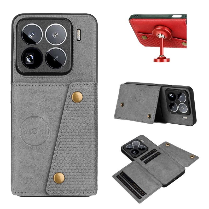 Κάλυμμα Xiaomi 15 Pro Θήκη Καρτών Με Εφέ Δέρματος