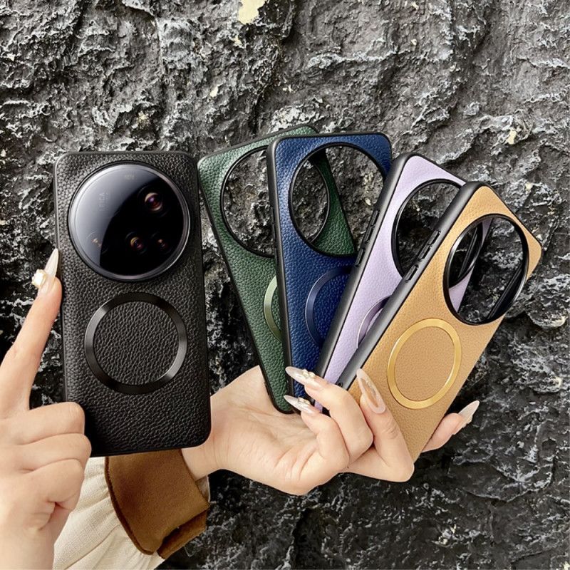 Κάλυμμα Xiaomi 15 Ultra Συμβατό Με Δέρμα Lychee Magsafe Σιλικόνης