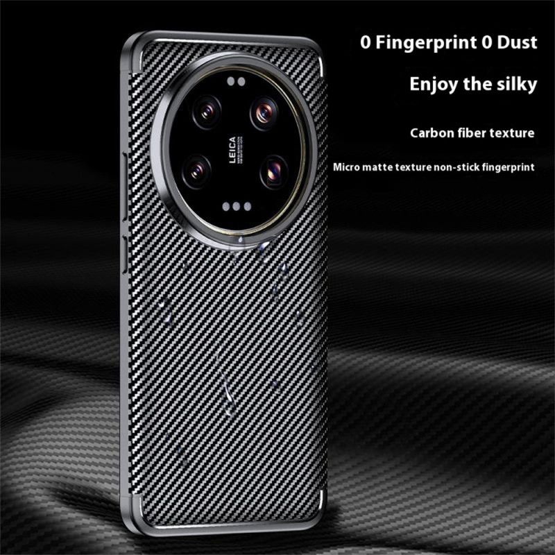 Κάλυμμα Xiaomi 15 Ultra Υφή Από Ίνες Άνθρακα Σιλικόνης