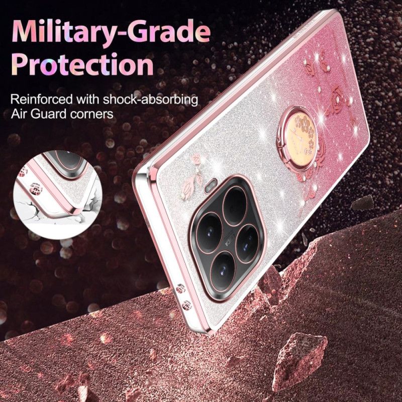 Κάλυμμα Xiaomi 15t Pro Βάση Δαχτυλιδιού Με Στρας Kadem