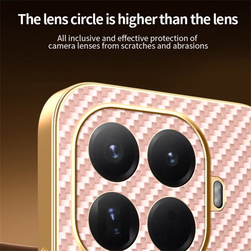 Κάλυμμα Xiaomi 15t Pro Υφή Από Ίνες Άνθρακα