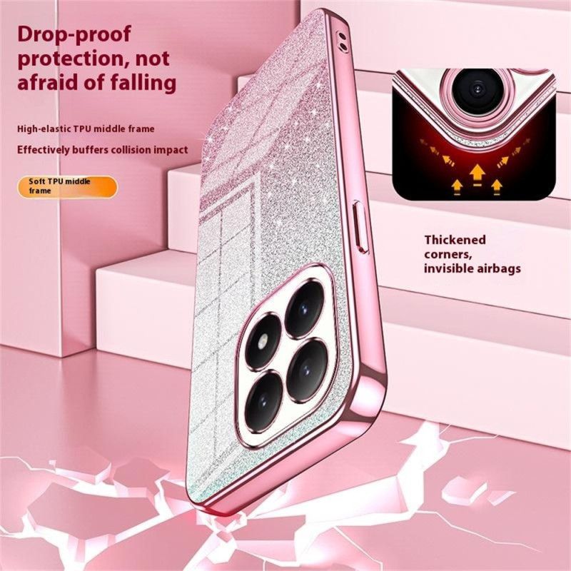 Κάλυμμα Xiaomi 15t Θήκες Κινητών Σχέδιο Με Γκλίτερ Και Διαβάθμιση