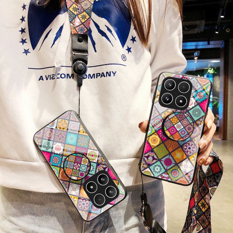 Κάλυμμα Xiaomi 17 Βάση Patchwork Με Λουράκι