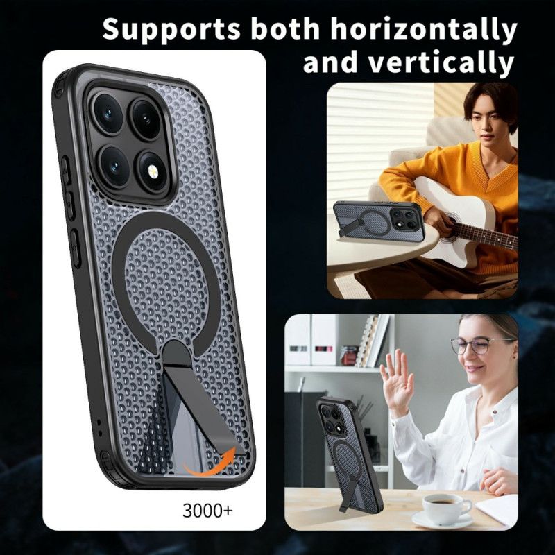 Κάλυμμα Xiaomi 17 Μαγνητική Υφή Πλέγματος Με Βάση Στήριξης