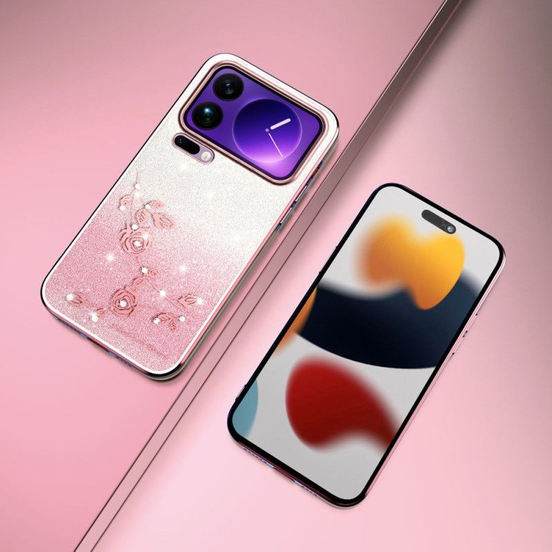 Κάλυμμα Xiaomi 17 Pro Λουλούδια Και Στρας