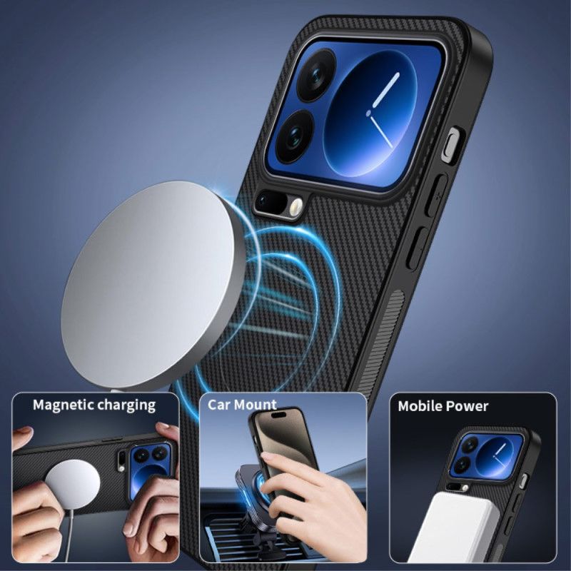 Κάλυμμα Xiaomi 17 Pro Magsafe Ανθρακονήματα Σιλικόνης