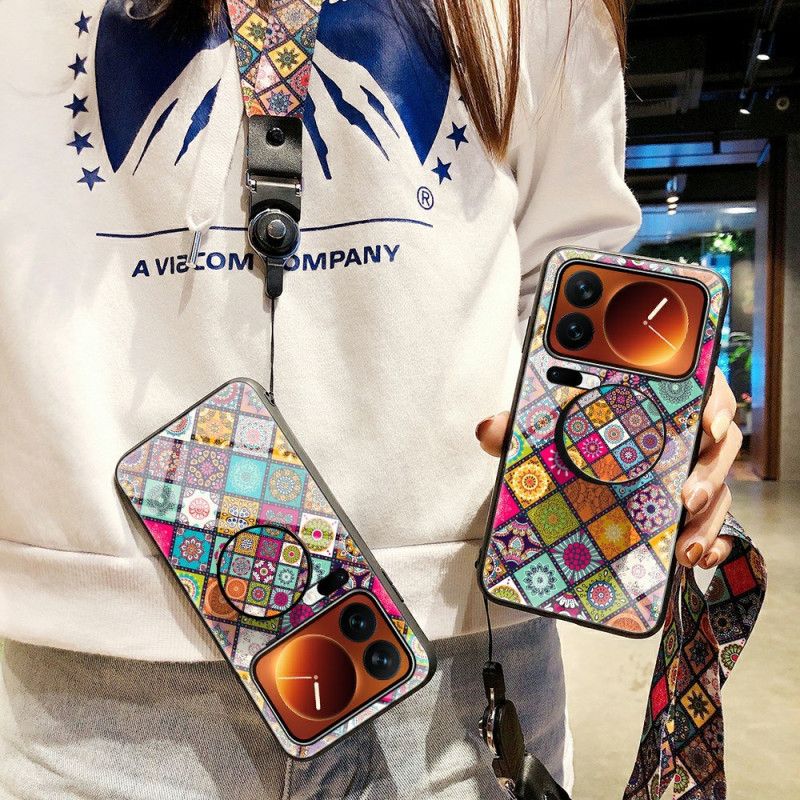 Κάλυμμα Xiaomi 17 Pro Max Βάση Και Λουράκι Patchwork