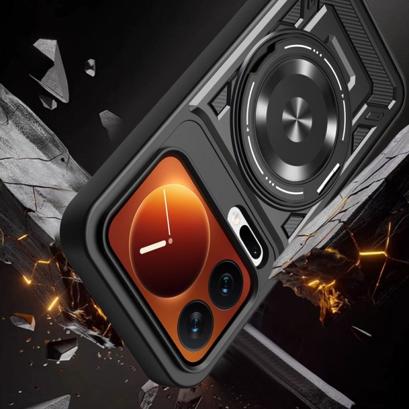 Κάλυμμα Xiaomi 17 Pro Max Μαγνητικό Με Περιστρεφόμενη Βάση Σιλικόνης