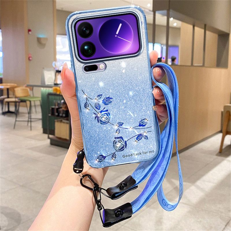 Κάλυμμα Xiaomi 17 Pro Max Στρας Και Κορδόνι Kadem Σιλικόνης