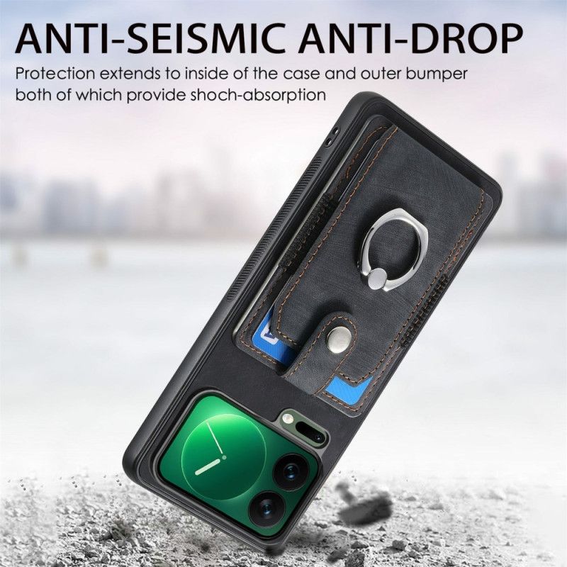 Κάλυμμα Xiaomi 17 Pro Max Θήκη Καρτών Και Θήκη Δαχτυλιδιών Σιλικόνης