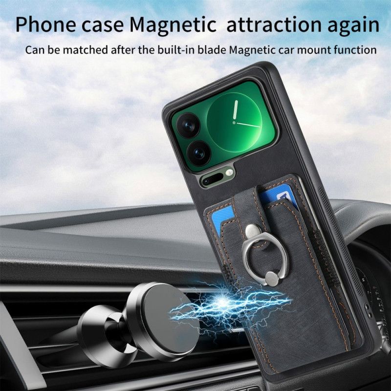 Κάλυμμα Xiaomi 17 Pro Max Θήκη Καρτών Και Θήκη Δαχτυλιδιών Σιλικόνης