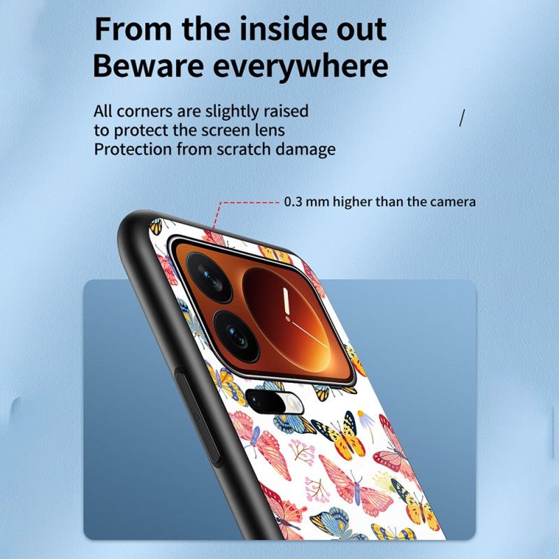 Κάλυμμα Xiaomi 17 Pro Πεταλούδα Από Σκληρυμένο Γυαλί