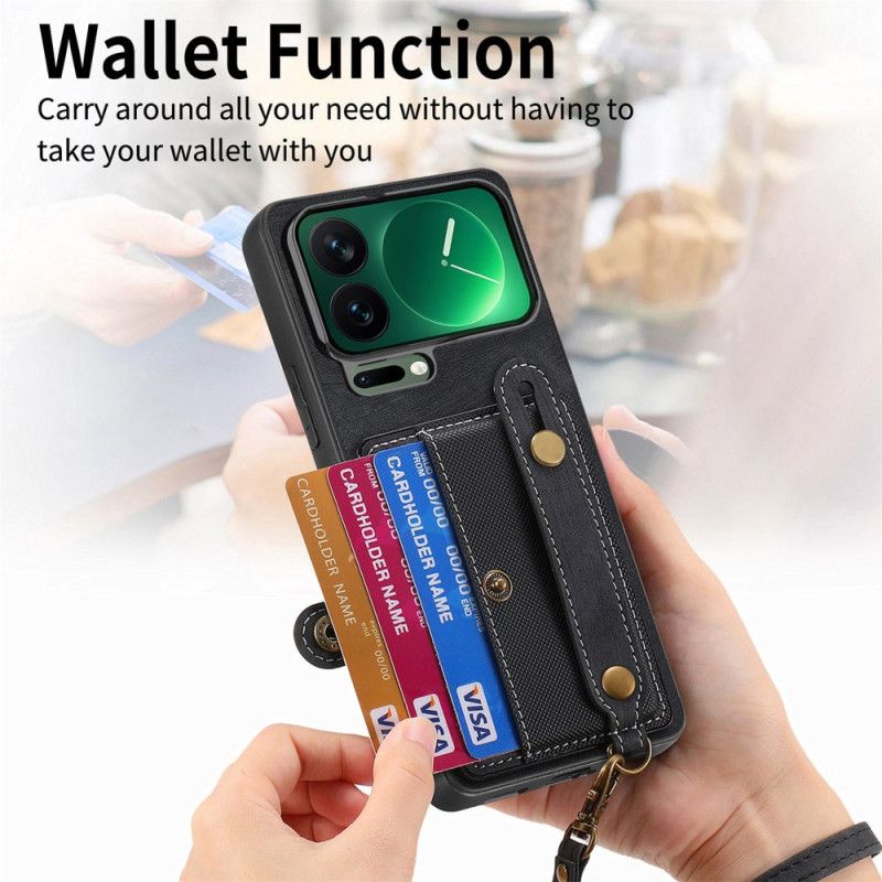 Κάλυμμα Xiaomi 17 Pro Θέσεις Κάρτας Και Λουράκι