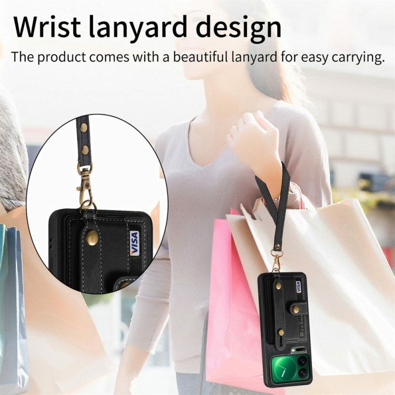 Κάλυμμα Xiaomi 17 Pro Θήκη Καρτών Και Βάση Στήριξης Σιλικόνης