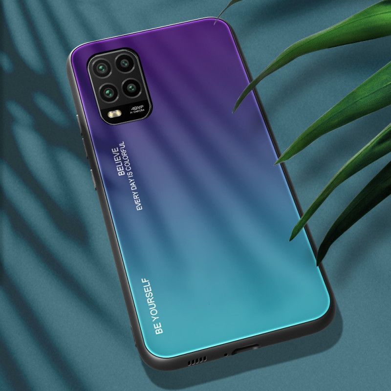 Κάλυμμα Xiaomi Mi 10 Lite Κόκκινο Σκληρυμένο Γυαλί Να Είσαι Ο Εαυτός Σου