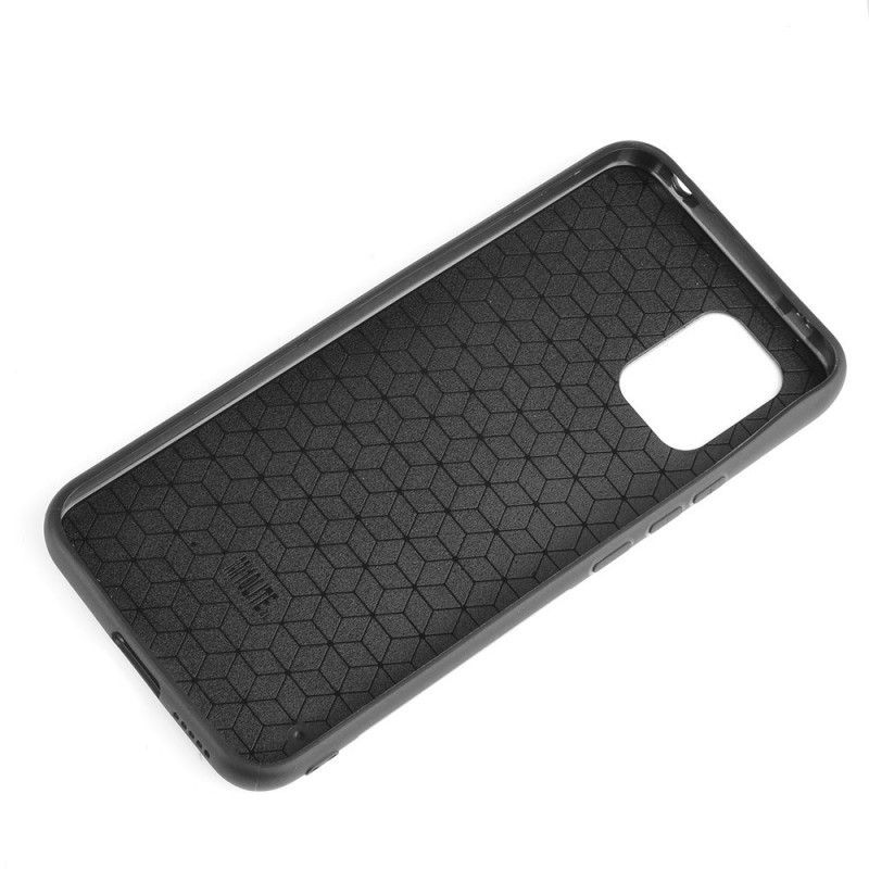 Κάλυμμα Xiaomi Mi 10 Lite Μαύρο Ραμμένο Δερμάτινο Εφέ