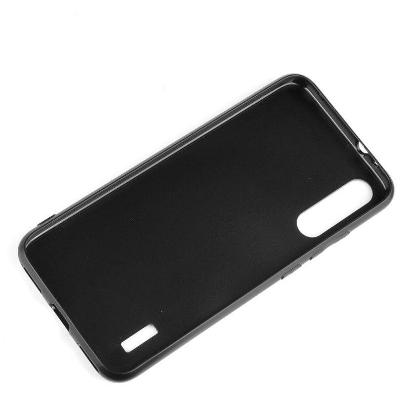 Κάλυμμα Xiaomi Mi 9 Lite Μαύρο Ραμμένο Δερμάτινο Εφέ