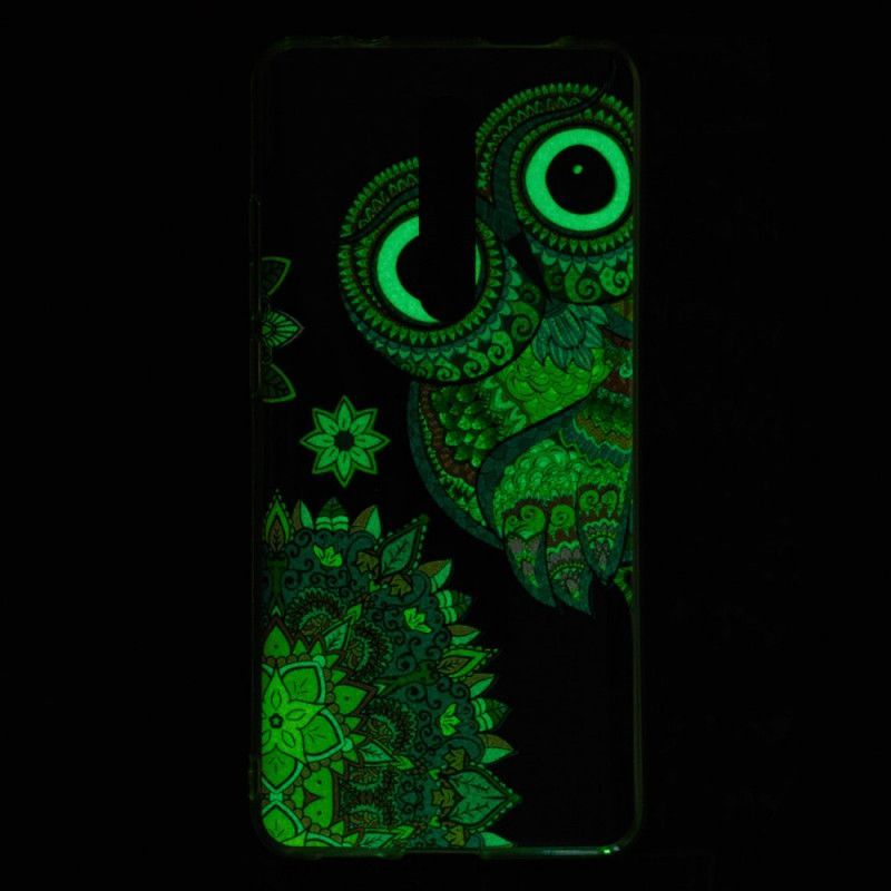 Κάλυμμα Xiaomi Mi 9T / Mi 9T Pro Φθορίζουσα Κουκουβάγια Μάνταλα