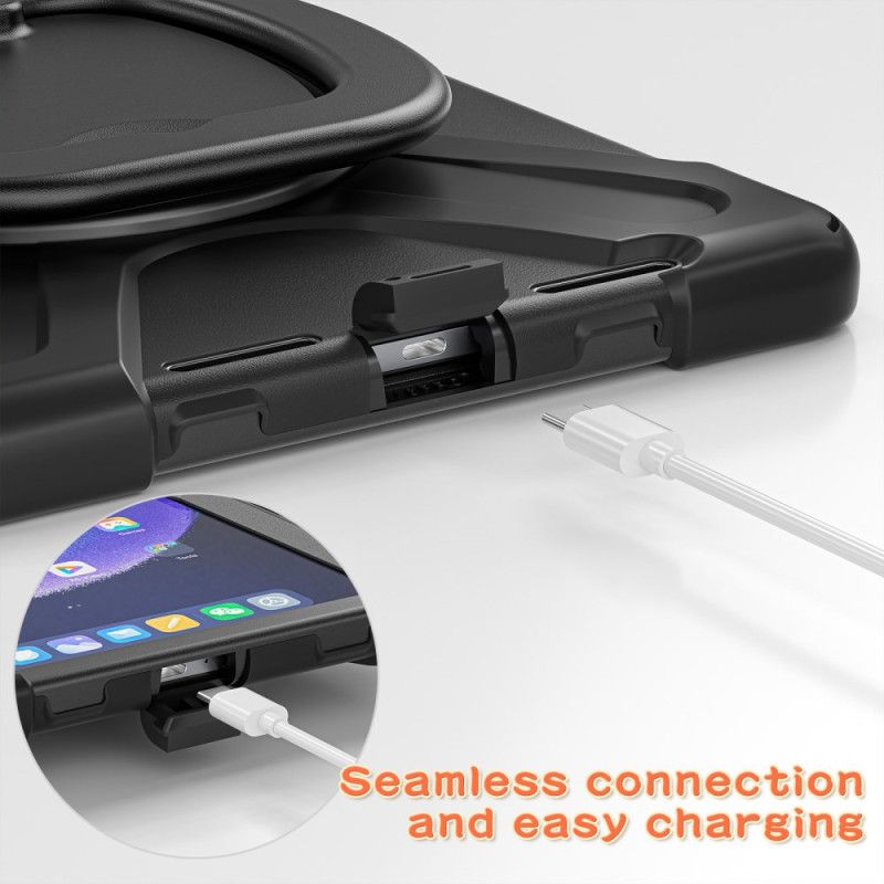 Κάλυμμα Xiaomi Pad 6 Περιστρεφόμενη Βάση Και Ιμάντας Ώμου Σιλικόνης