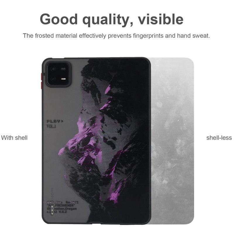 Κάλυμμα Xiaomi Pad 6 Pro Μωβ Χιονισμένο Βουνό