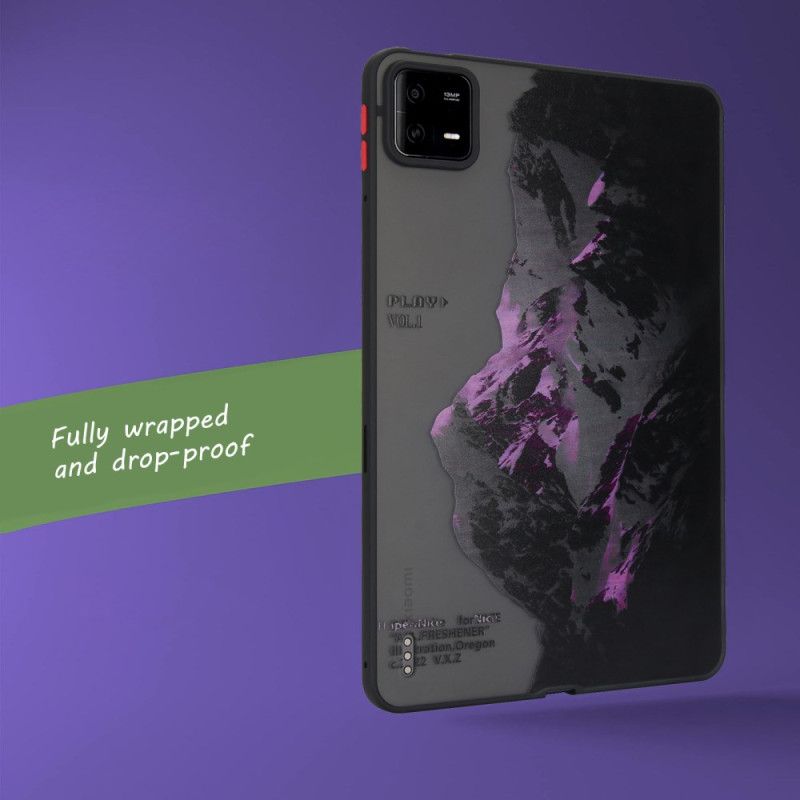 Κάλυμμα Xiaomi Pad 6 Pro Μωβ Χιονισμένο Βουνό