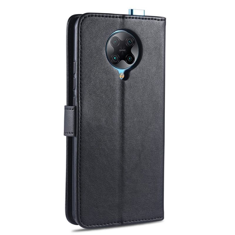 Κάλυμμα Xiaomi Poco F2 Pro Μαύρο Azns Απομίμηση Δέρματος
