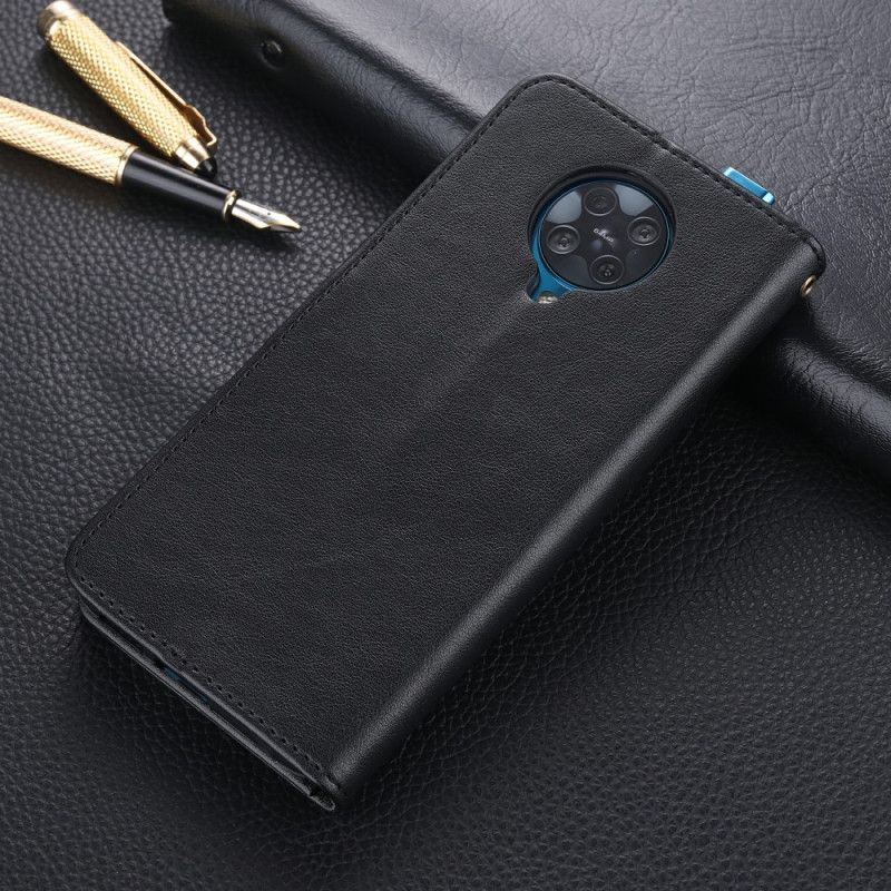 Κάλυμμα Xiaomi Poco F2 Pro Μαύρο Azns Απομίμηση Δέρματος