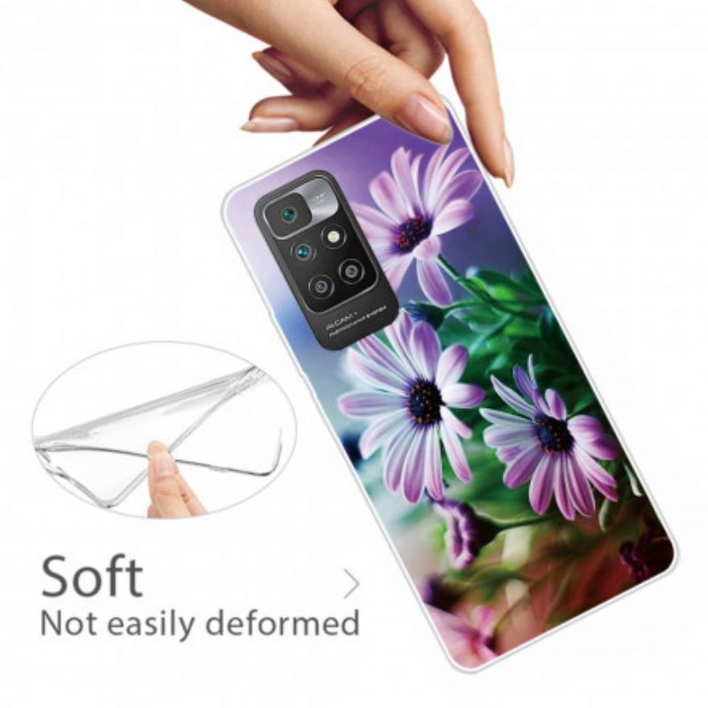 Κάλυμμα Xiaomi Redmi 10 Ροζ Ρεαλιστικά Λουλούδια Πρωτότυπος