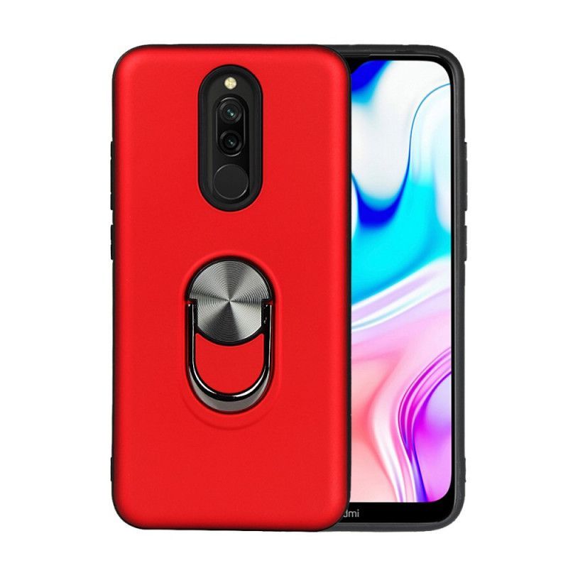 Κάλυμμα Xiaomi Redmi 8 Μαύρο Αποσπώμενο Με Δακτύλιο Στήριξης σιλικόνης