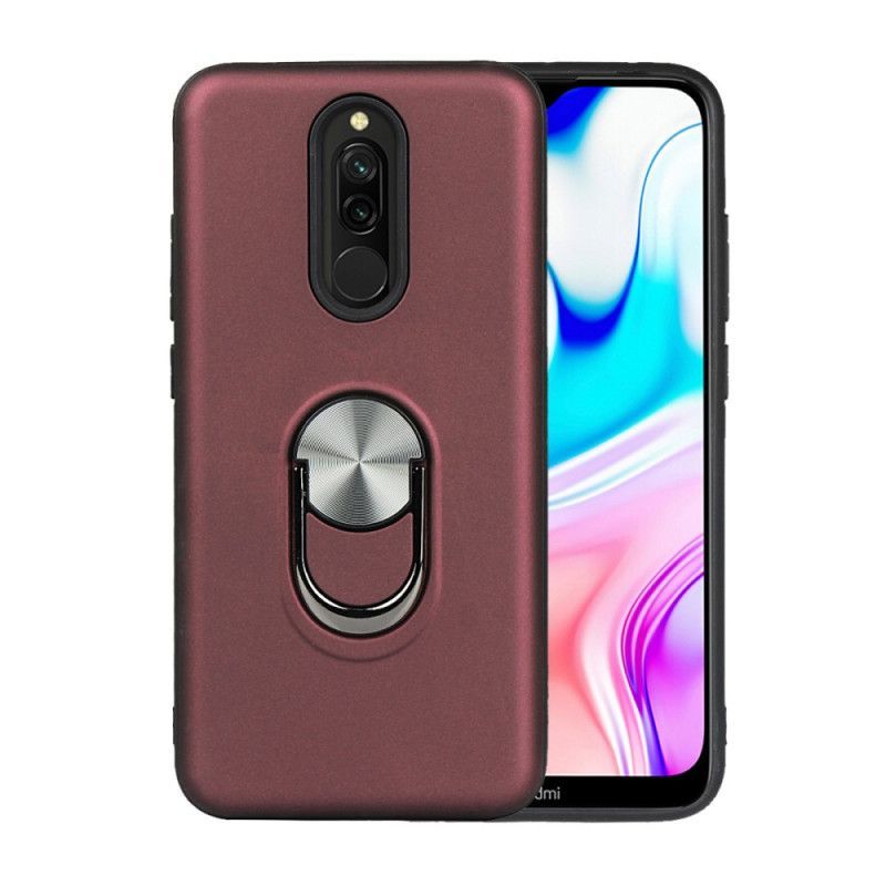 Κάλυμμα Xiaomi Redmi 8 Μαύρο Αποσπώμενο Με Δακτύλιο Στήριξης σιλικόνης