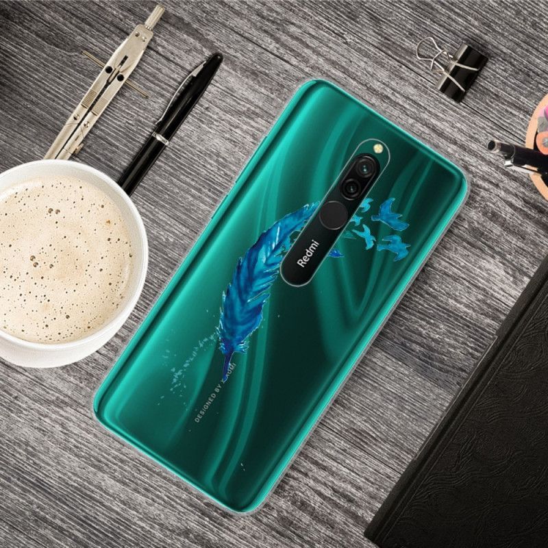 Κάλυμμα Xiaomi Redmi 8 Όμορφο Μπλε Φτερό