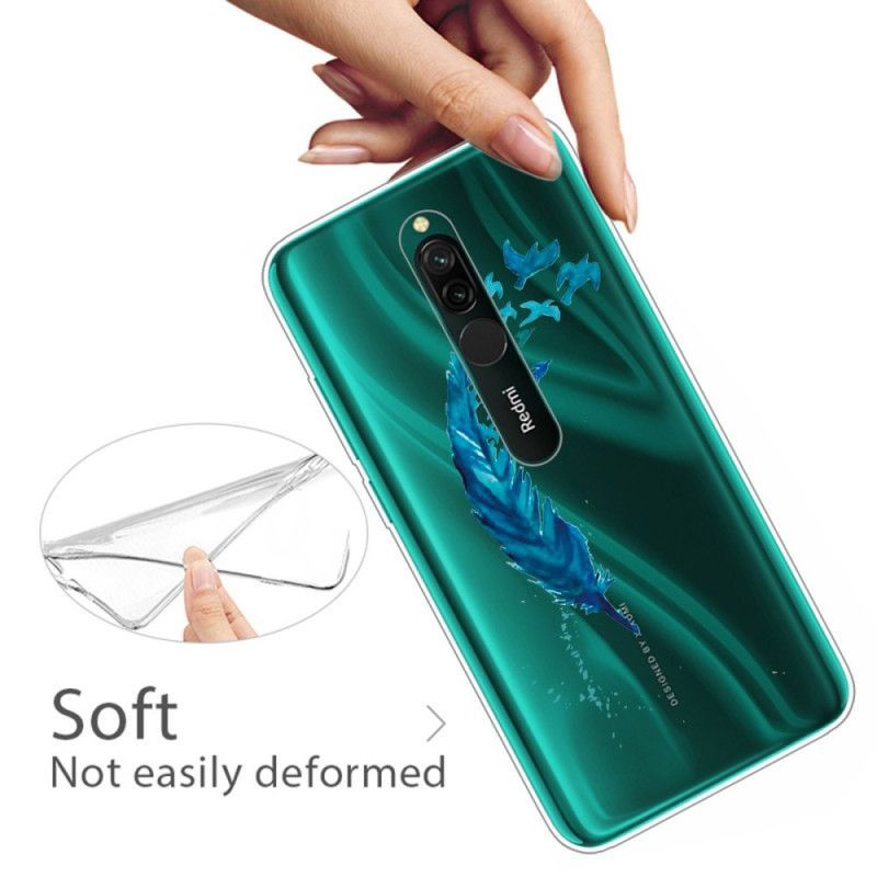 Κάλυμμα Xiaomi Redmi 8 Όμορφο Μπλε Φτερό