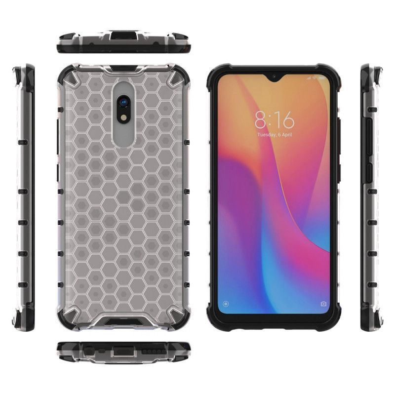 Κάλυμμα Xiaomi Redmi 8A Μαύρο Στυλ Κηρήθρας