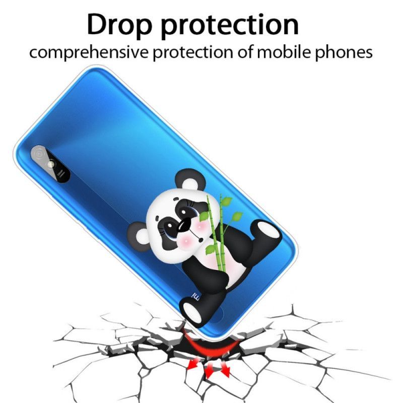Κάλυμμα Xiaomi Redmi 9A Διάφανο Λυπημένο Panda