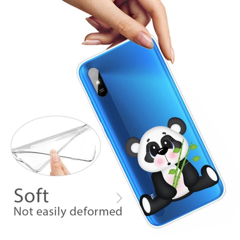 Κάλυμμα Xiaomi Redmi 9A Διάφανο Λυπημένο Panda