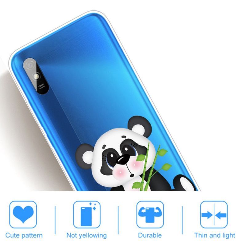 Κάλυμμα Xiaomi Redmi 9A Διάφανο Λυπημένο Panda