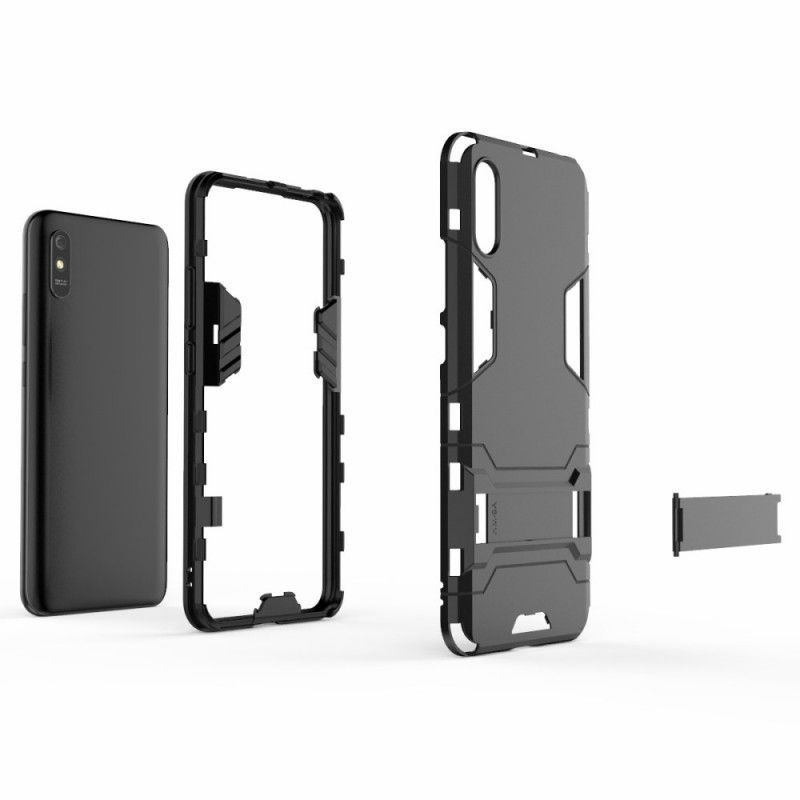 Κάλυμμα Xiaomi Redmi 9A Μαύρο Εξαιρετικά Ανθεκτική Γλώσσα