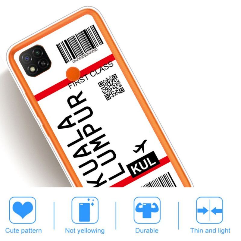 Κάλυμμα Xiaomi Redmi 9C Κάρτα Επιβίβασης Στην Κουάλα Λουμπούρ